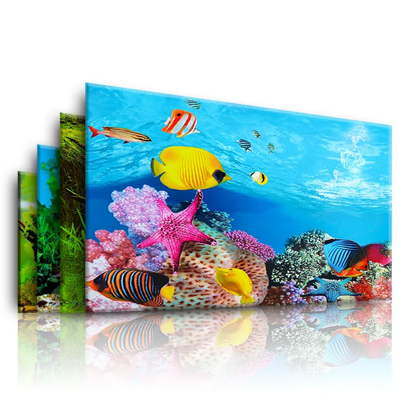 Aquarium Innovative Marine - 수족관을위한 배경 3d 스티커 포스터 물고기