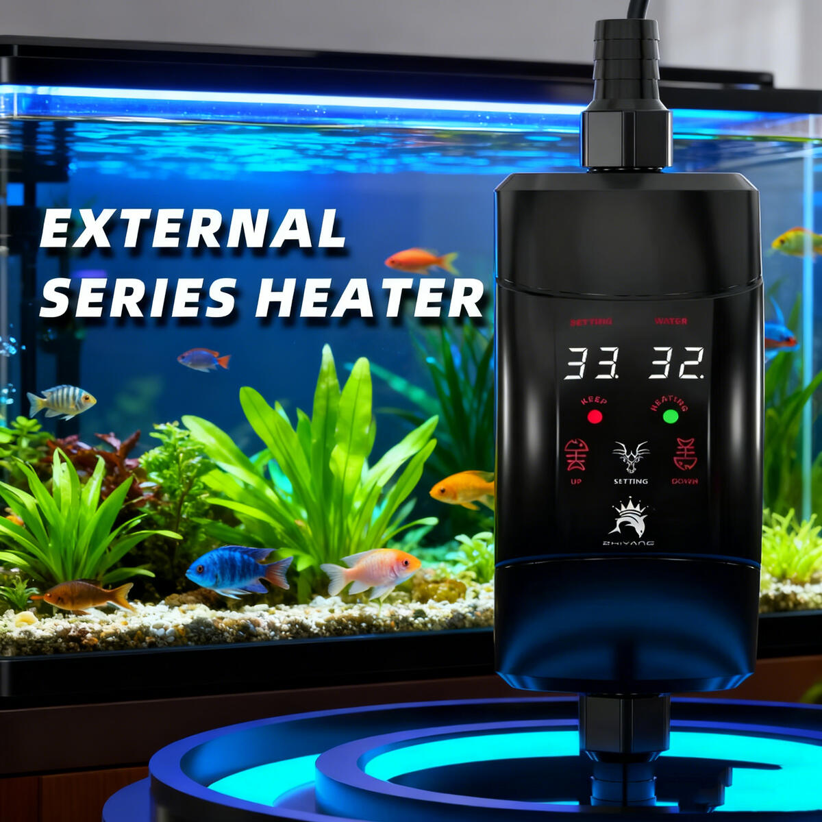 Marine Aquarium Heater - 외부 가열 막대 300W -1200W 수족관