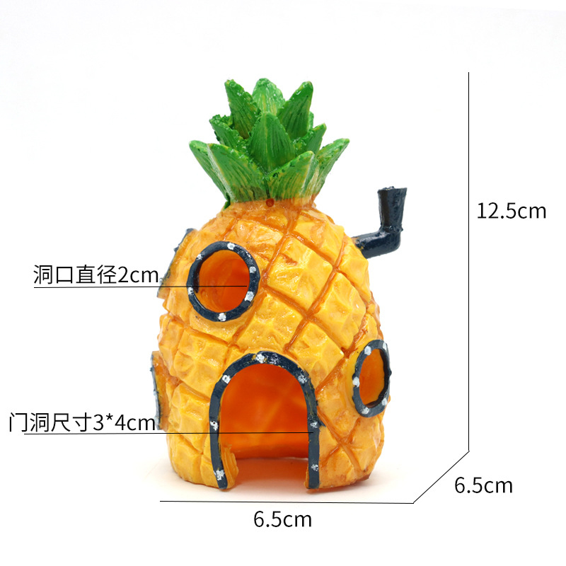 수조 수족관 장식 만화 물고기 탱크 하우스 파인애플 하 - Aquarium Innovative Marine 리뷰 및 가격