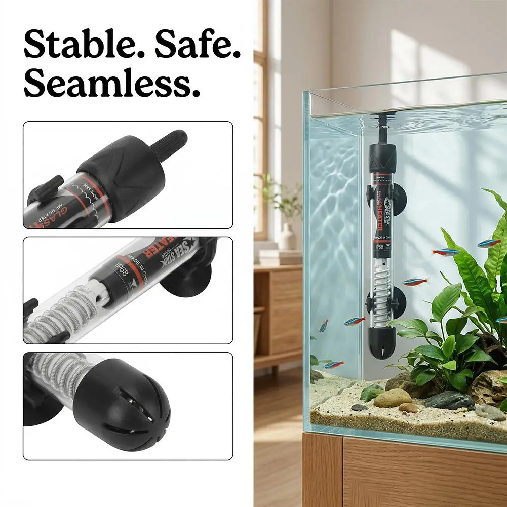 조절 가능한 수족관 히터 25W-300W 자동 항온 어 - Marine Aquarium Heater 리뷰 및 가격