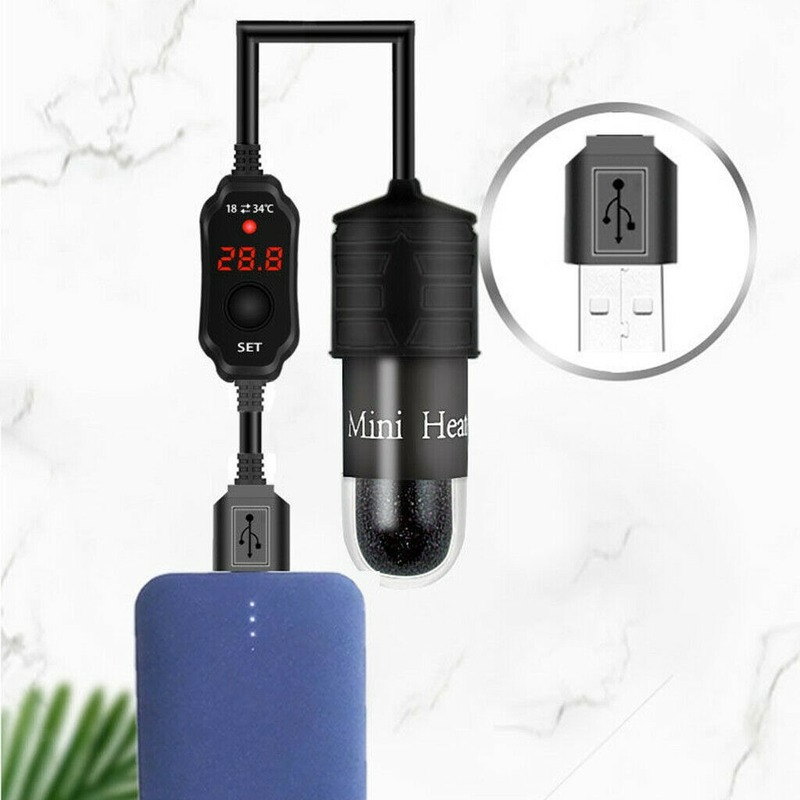 미니 수족관 어항 히터, USB 어댑터, 히팅 로드,  - Marine Aquarium Heater 리뷰 및 가격