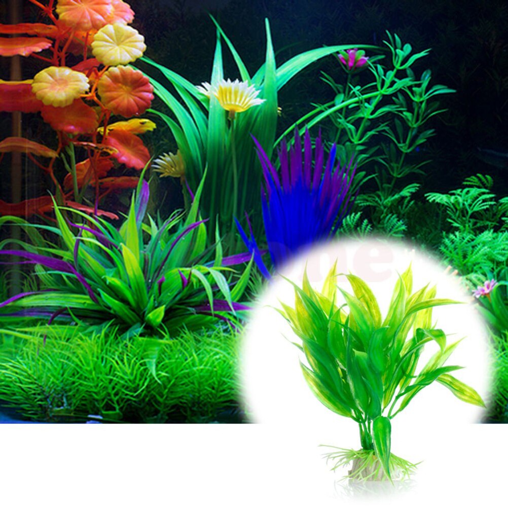 인공 수족관 장식 식물, 물 잡초 장식, 수생 식물,  - Aquarium Innovative Marine 리뷰 및 가격